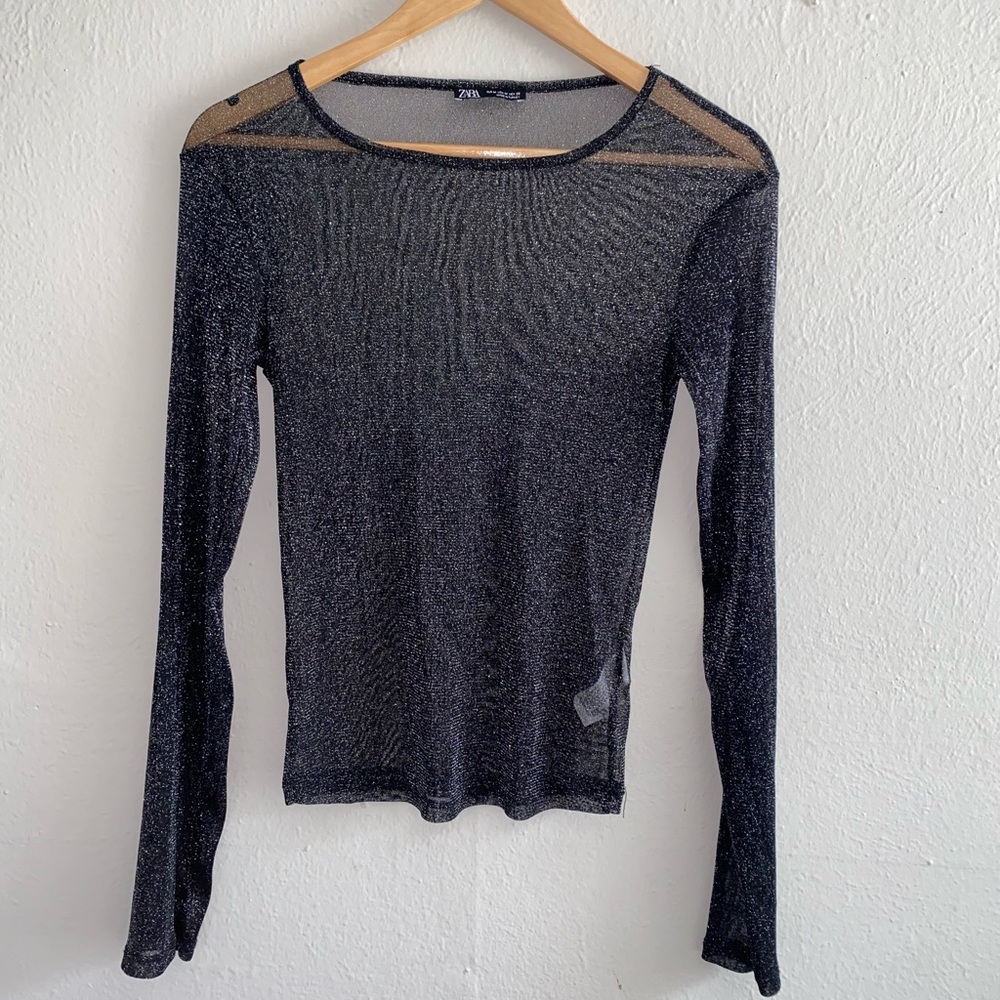 Sparkly Mesh Tee